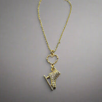 Heart Skate Necklace