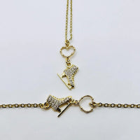 Heart Skate Necklace