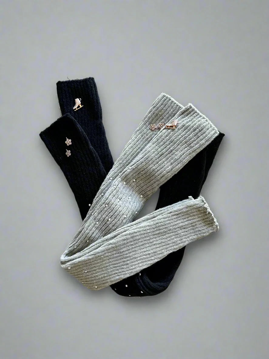 Long Leg Warmers – Brilliance and Melrose - Skate and Pearls