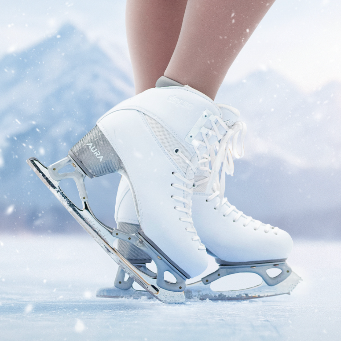 Aura Sky 50 – White – Figure Skate, Boot Only