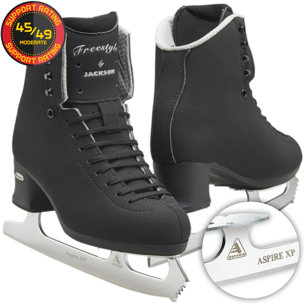 Jackson Freestyle – Black – Figure Skate with Aspire XP Blade